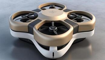 Drone propeller technology modern flying innovation machine generated by AI photo