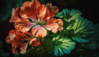 Nature beauty shines with multi colored petals generated by AI photo