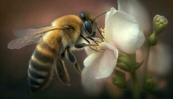 Nature beauty captured in a single flower generated by AI photo