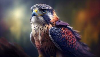 strong and beauty eagle majestic scene ,generative AI photo