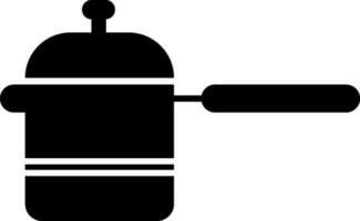 Flat illustration of a pressure cooker. vector