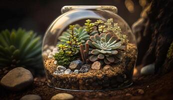 naturaleza belleza verde planta crecimiento en flor maceta generado por ai foto