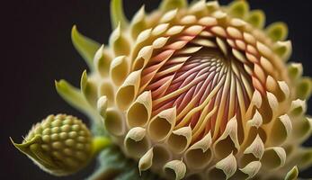 Nature elegance in a purple dahlia fragility generated by AI photo