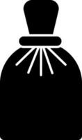 Isolated Sack Icon In Black And White Color. vector