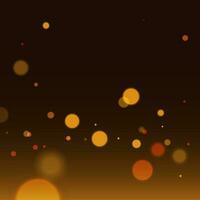 Shiny abstract bokeh lighting effect brown background. vector