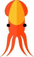 Character of a shiny octopus. vector