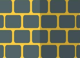 Wall icon in yellow and gray color. vector