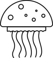 Jellyfish icon or symbol. vector