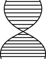 Illustration of a DNA icon. vector