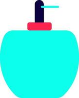 Perfume bottle icon in color for luxury concept. vector