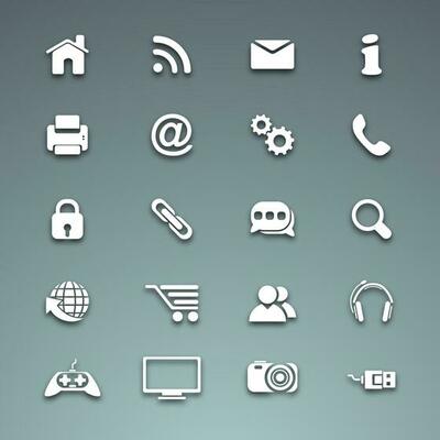 Web mail icons set. Can be used for websites, web applications. email applications or server Icons