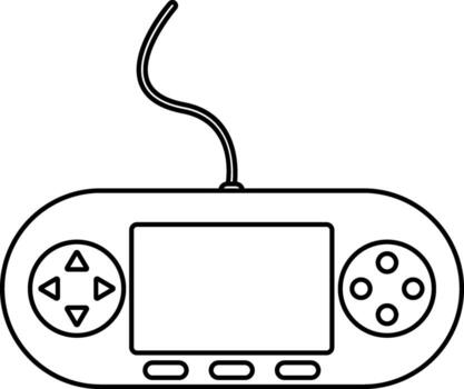 Game controller in flat style. vector