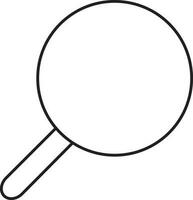 Magnifying Glass Or Search Icon In Linear Style. vector