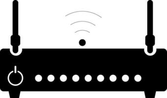 Illustration of router in flat style. vector