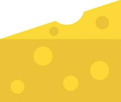 Yellow cheese icon on white background. vector