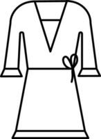 Bathrobes Icon in Flat Style. vector