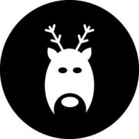 Vector illustration of reindeer icon.