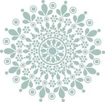 Rangoli pattern floral design. vector