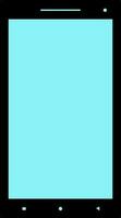 Black and blue smartphone in flat style. vector