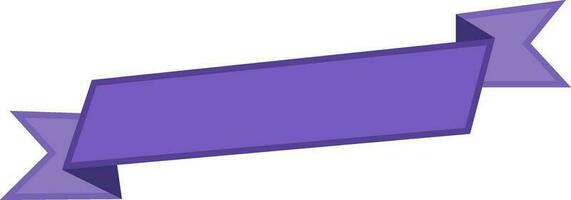 Purple ribbon banner design. vector