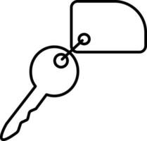 Illustration of a Key. vector