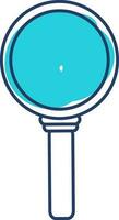 Flat illustration of magnifying glass. vector