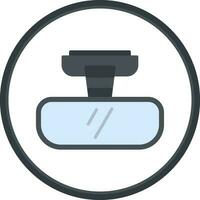 Rearview mirror Vector Icon Design