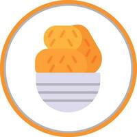 Croquette Vector Icon Design