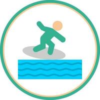 Surfing Vector Icon Design