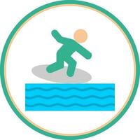 Surfing Vector Icon Design