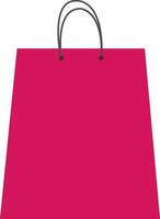 rosado papel compras bolsa. vector