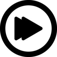 Media Player Forward Button symbol for Music. vector