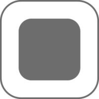 Icon of power button made with gray color. vector