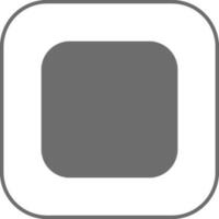 Icon of power button made with gray color. vector