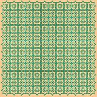 Moroccan islamic design pattern background in green color. vector