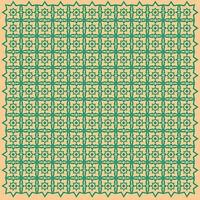 Moroccan islamic design pattern background in green color. vector