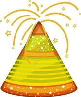Illustration of exploded firecracker. vector