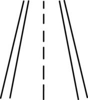 Line art illustration of Road. vector