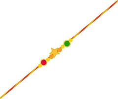 Beautiful Rakhi Thread for Raksha Bandhan. vector