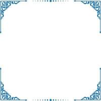 Square shaped frame with floral elements. vector