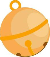 Flat illustration of jingle bell. vector