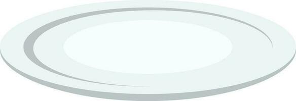 Isoalted illustration of an empty dish in flat style. vector
