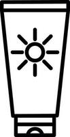 Sun cream Vector Icon Design