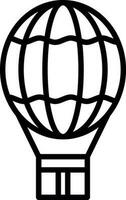 Hot air balloon Vector Icon Design