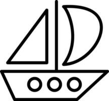 diseño de icono de vector de catamarán