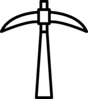 Pickaxe Vector Icon Design