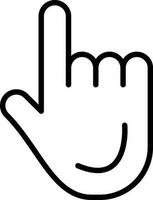 diseño de icono de vector de dedo