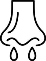 Nose Vector Icon Design