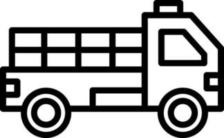 Pickup truck Vector Icon Design