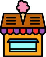 Ice cream shop Vector Icon Design